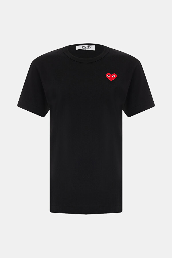 SİYAH BİSİKLET YAKA T-SHIRT