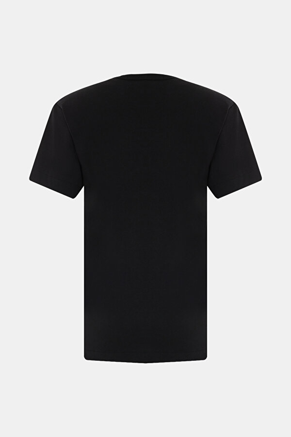SİYAH BİSİKLET YAKA T-SHIRT 2