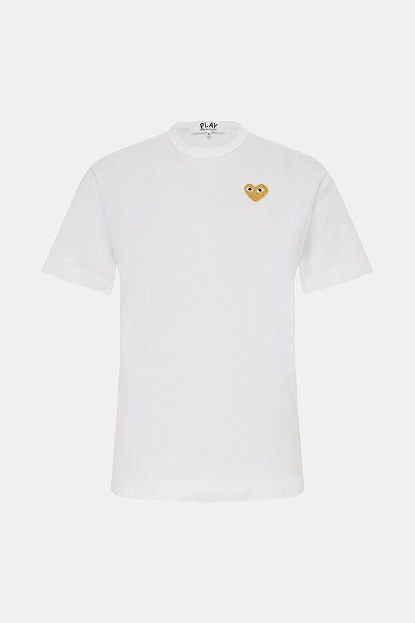 BEYAZ BİSİKLET YAKA T-SHIRT
