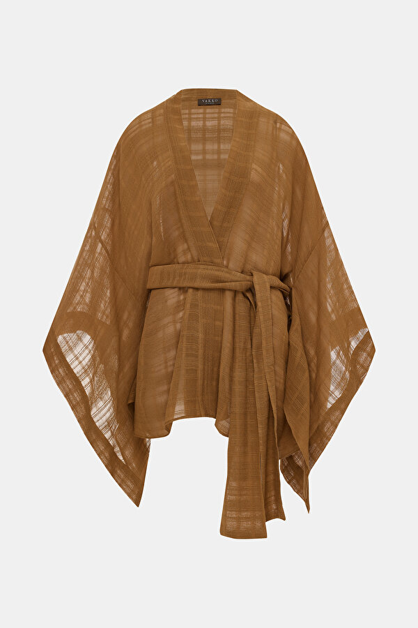 BROWN KIMONO