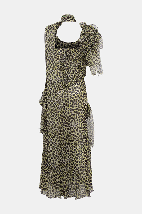 MULTICOLOR DESIGN FILLED MAXI DRESS 2