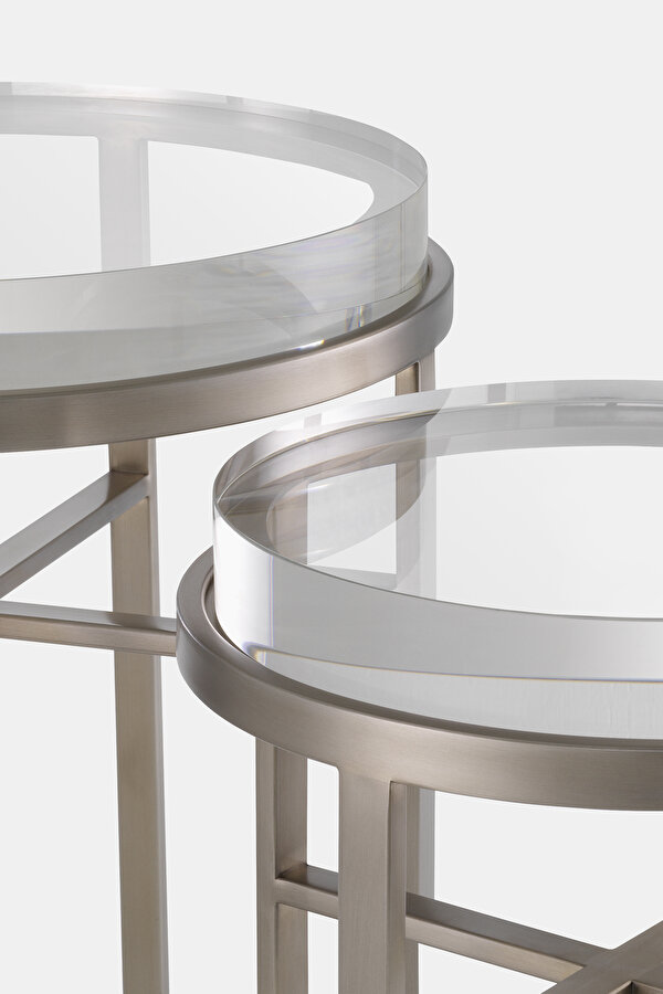 SIDE TABLE HOXTON BRUSHED STEEL 6