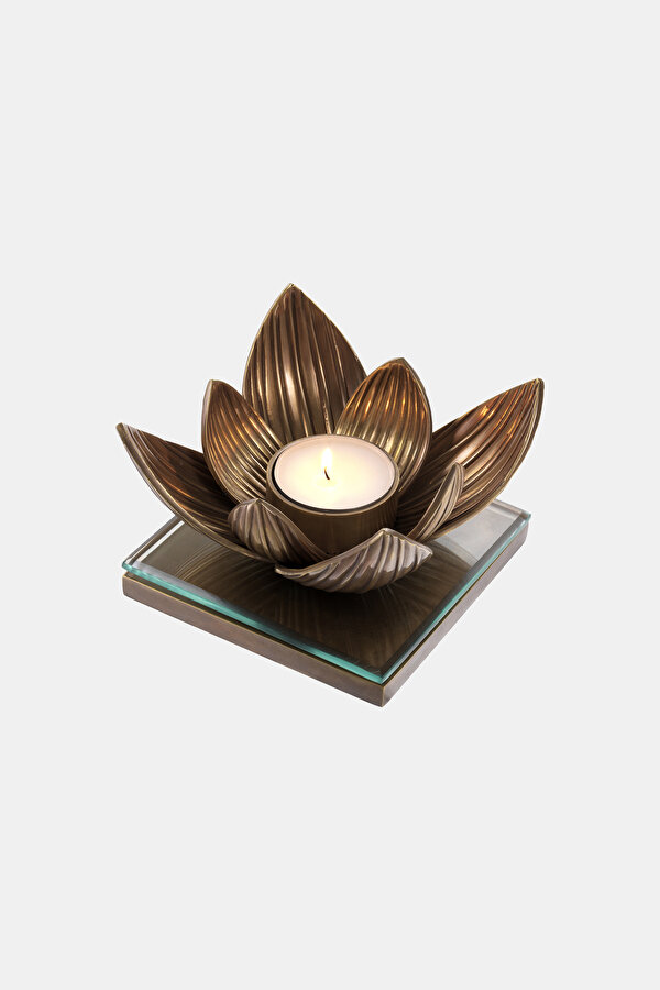 ÇİÇEK MOTİFLİ TEALIGHT MUMLUK 2